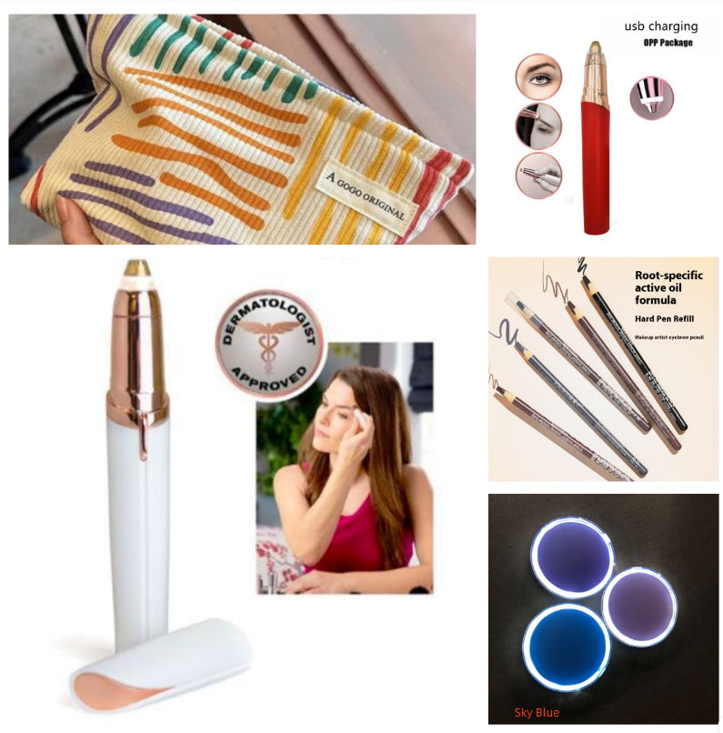 Eyebrow Epilator Maquiagem Profissional Completa Trymer Do Brwi Eye Brow Trimmer For Rasoir Visage Femme Make Up Eye Brow Shaper