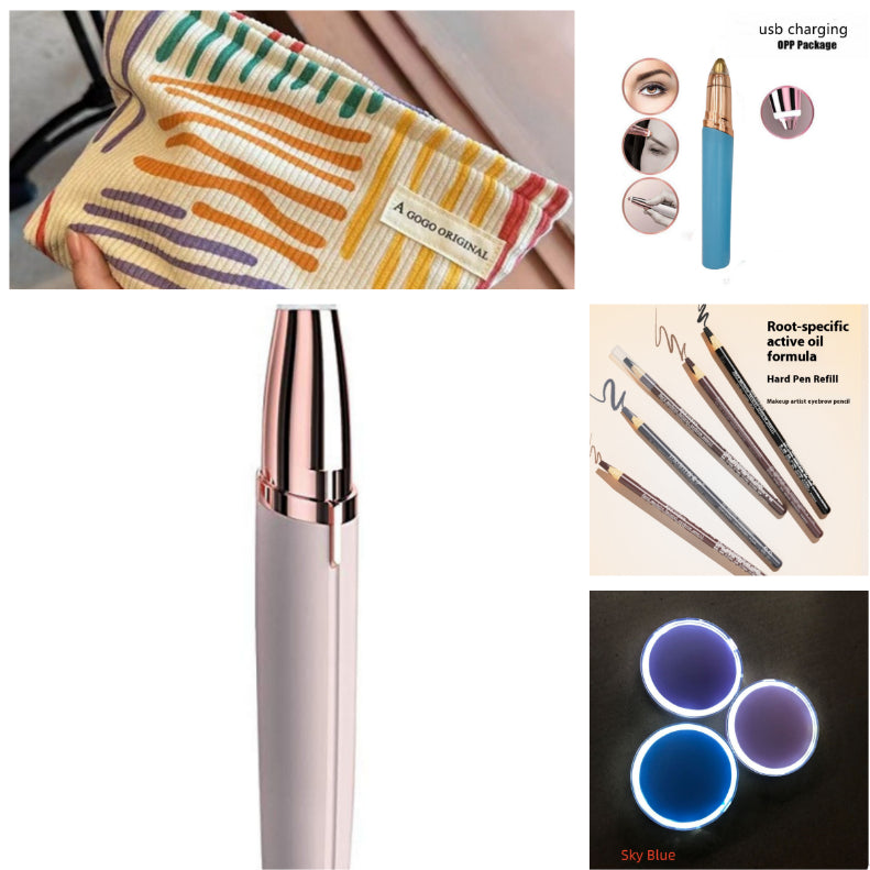 Eyebrow Epilator Maquiagem Profissional Completa Trymer Do Brwi Eye Brow Trimmer For Rasoir Visage Femme Make Up Eye Brow Shaper