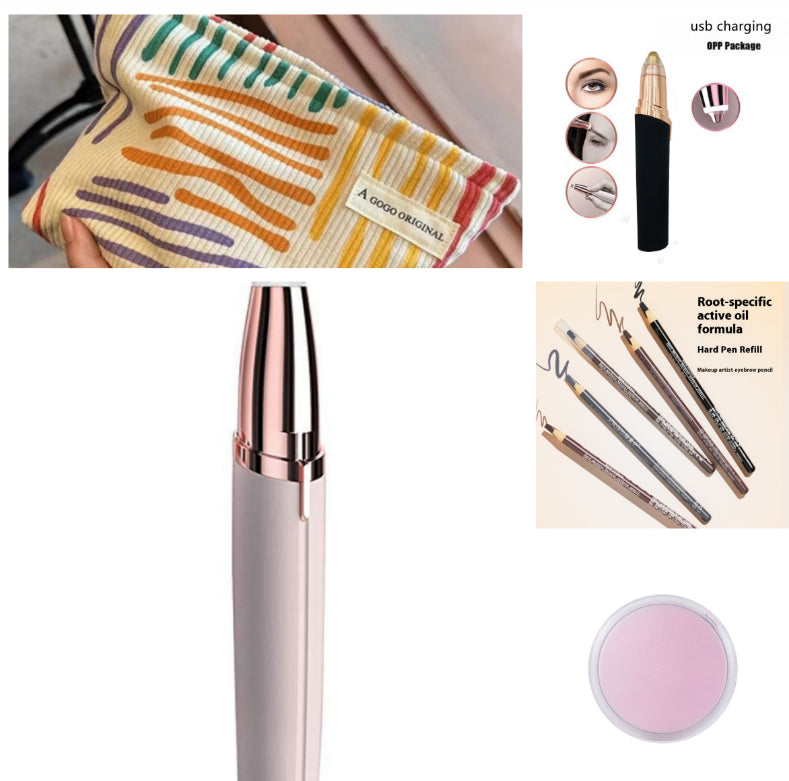 Eyebrow Epilator Maquiagem Profissional Completa Trymer Do Brwi Eye Brow Trimmer For Rasoir Visage Femme Make Up Eye Brow Shaper