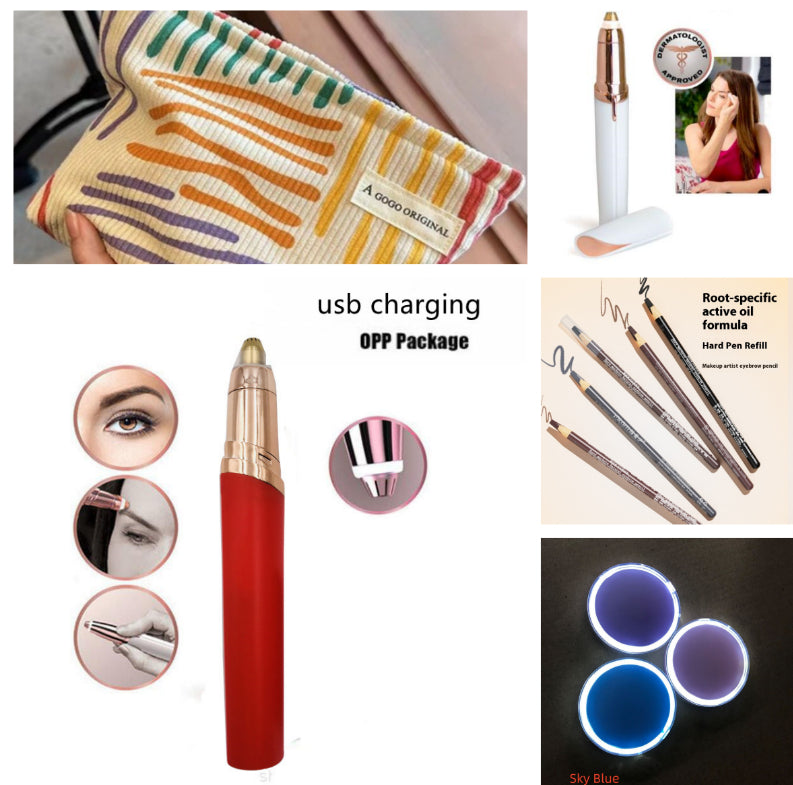 Eyebrow Epilator Maquiagem Profissional Completa Trymer Do Brwi Eye Brow Trimmer For Rasoir Visage Femme Make Up Eye Brow Shaper