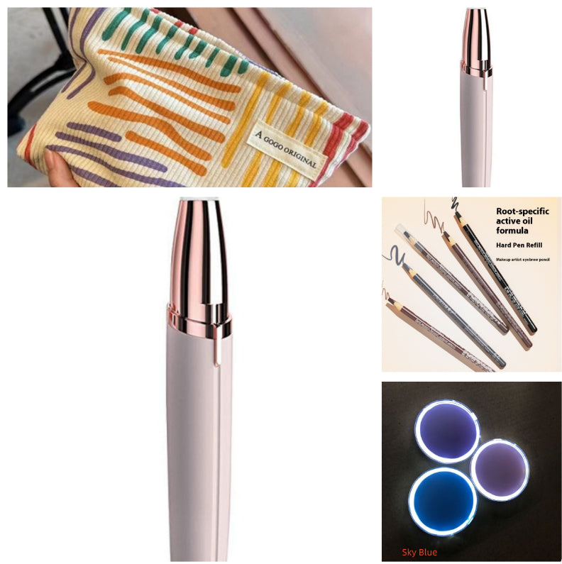 Eyebrow Epilator Maquiagem Profissional Completa Trymer Do Brwi Eye Brow Trimmer For Rasoir Visage Femme Make Up Eye Brow Shaper