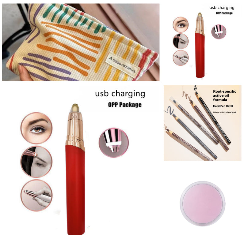 Eyebrow Epilator Maquiagem Profissional Completa Trymer Do Brwi Eye Brow Trimmer For Rasoir Visage Femme Make Up Eye Brow Shaper