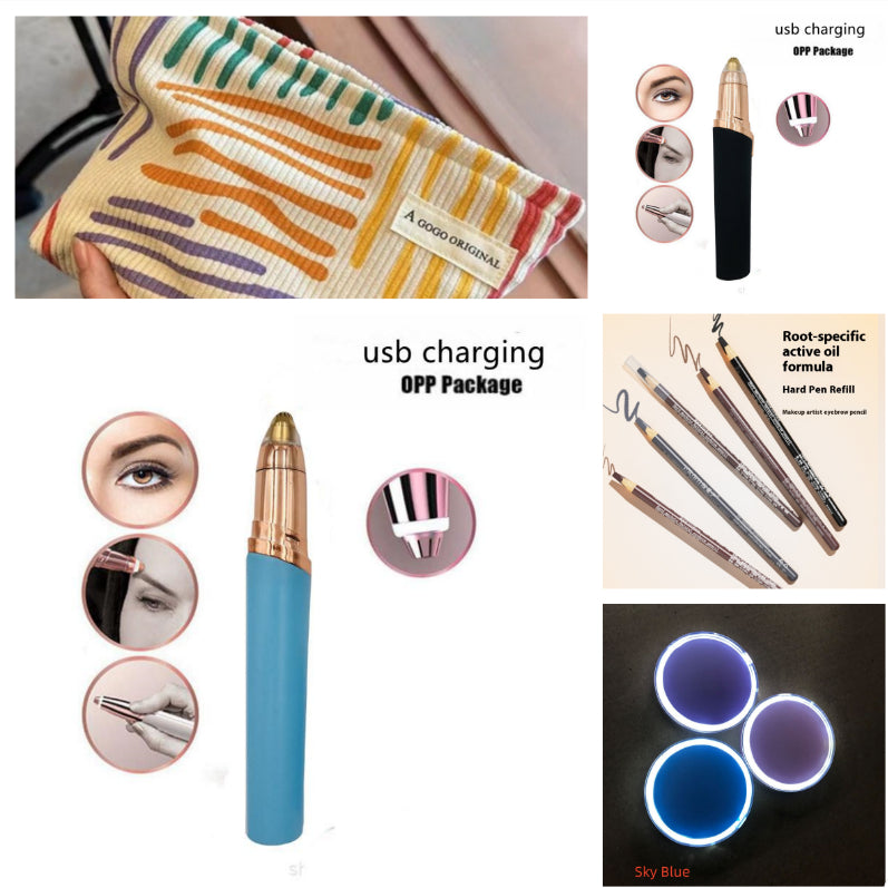 Eyebrow Epilator Maquiagem Profissional Completa Trymer Do Brwi Eye Brow Trimmer For Rasoir Visage Femme Make Up Eye Brow Shaper