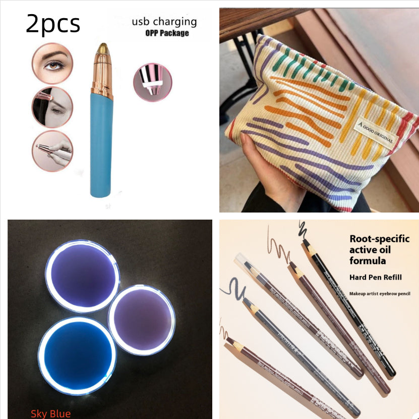 Eyebrow Epilator Maquiagem Profissional Completa Trymer Do Brwi Eye Brow Trimmer For Rasoir Visage Femme Make Up Eye Brow Shaper