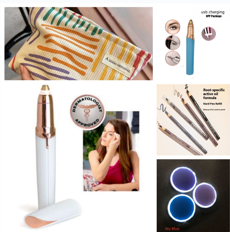 Eyebrow Epilator Maquiagem Profissional Completa Trymer Do Brwi Eye Brow Trimmer For Rasoir Visage Femme Make Up Eye Brow Shaper