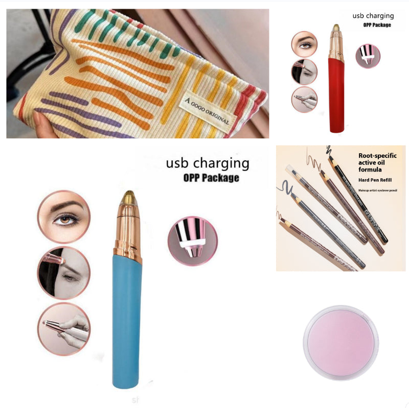 Eyebrow Epilator Maquiagem Profissional Completa Trymer Do Brwi Eye Brow Trimmer For Rasoir Visage Femme Make Up Eye Brow Shaper