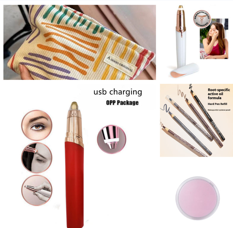 Eyebrow Epilator Maquiagem Profissional Completa Trymer Do Brwi Eye Brow Trimmer For Rasoir Visage Femme Make Up Eye Brow Shaper