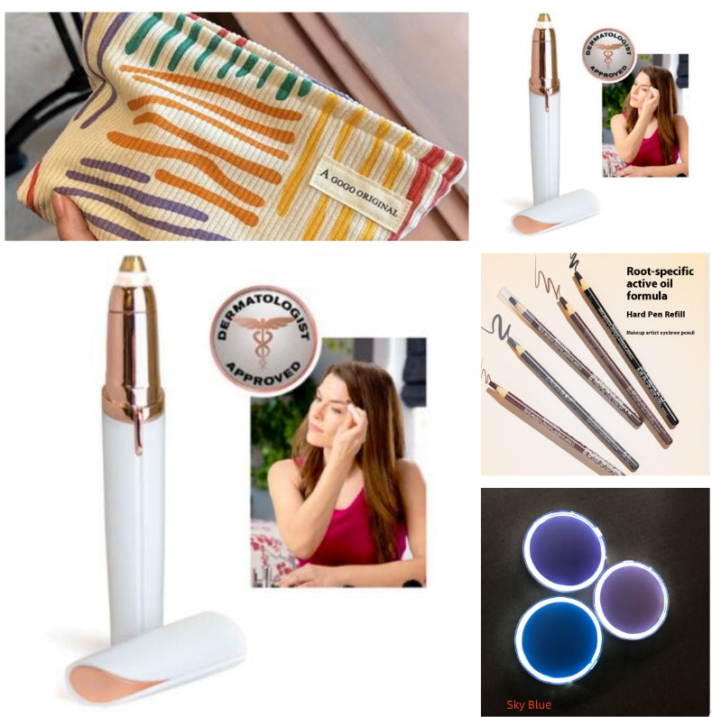 Eyebrow Epilator Maquiagem Profissional Completa Trymer Do Brwi Eye Brow Trimmer For Rasoir Visage Femme Make Up Eye Brow Shaper