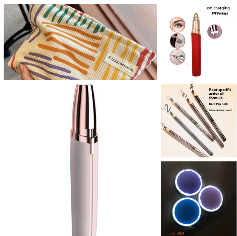 Eyebrow Epilator Maquiagem Profissional Completa Trymer Do Brwi Eye Brow Trimmer For Rasoir Visage Femme Make Up Eye Brow Shaper