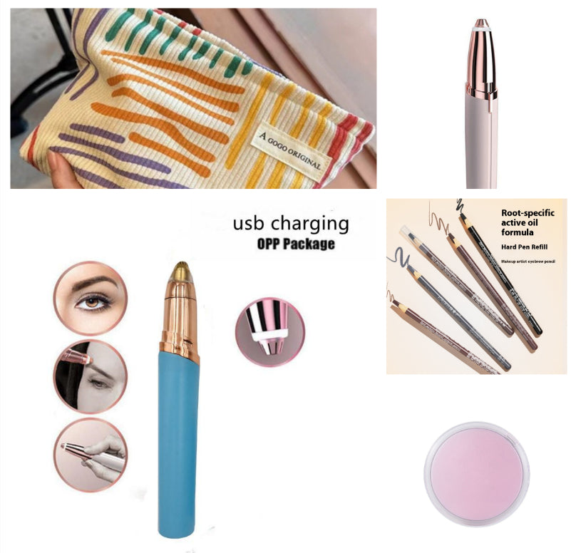 Eyebrow Epilator Maquiagem Profissional Completa Trymer Do Brwi Eye Brow Trimmer For Rasoir Visage Femme Make Up Eye Brow Shaper