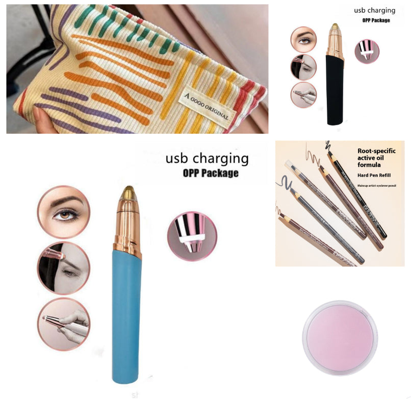 Eyebrow Epilator Maquiagem Profissional Completa Trymer Do Brwi Eye Brow Trimmer For Rasoir Visage Femme Make Up Eye Brow Shaper