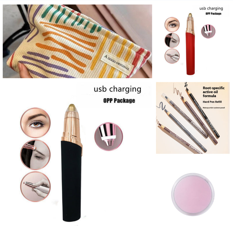 Eyebrow Epilator Maquiagem Profissional Completa Trymer Do Brwi Eye Brow Trimmer For Rasoir Visage Femme Make Up Eye Brow Shaper