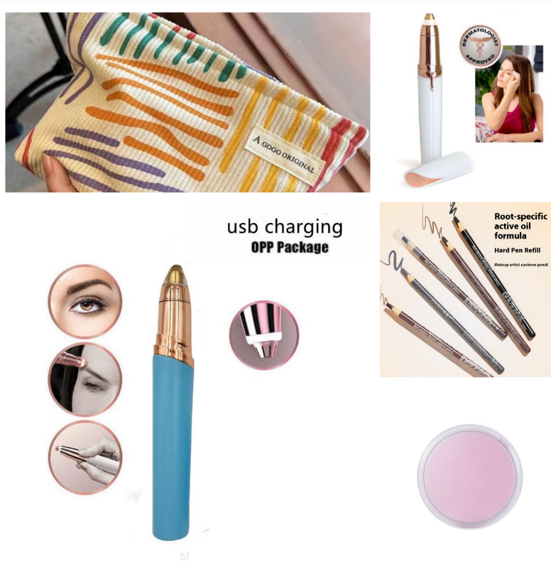 Eyebrow Epilator Maquiagem Profissional Completa Trymer Do Brwi Eye Brow Trimmer For Rasoir Visage Femme Make Up Eye Brow Shaper