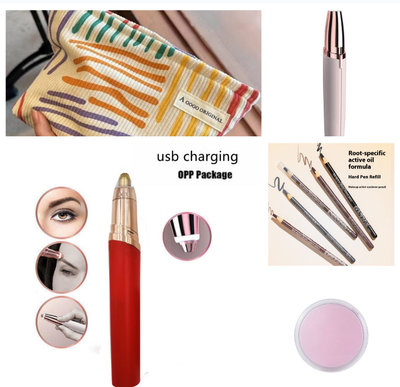 Eyebrow Epilator Maquiagem Profissional Completa Trymer Do Brwi Eye Brow Trimmer For Rasoir Visage Femme Make Up Eye Brow Shaper