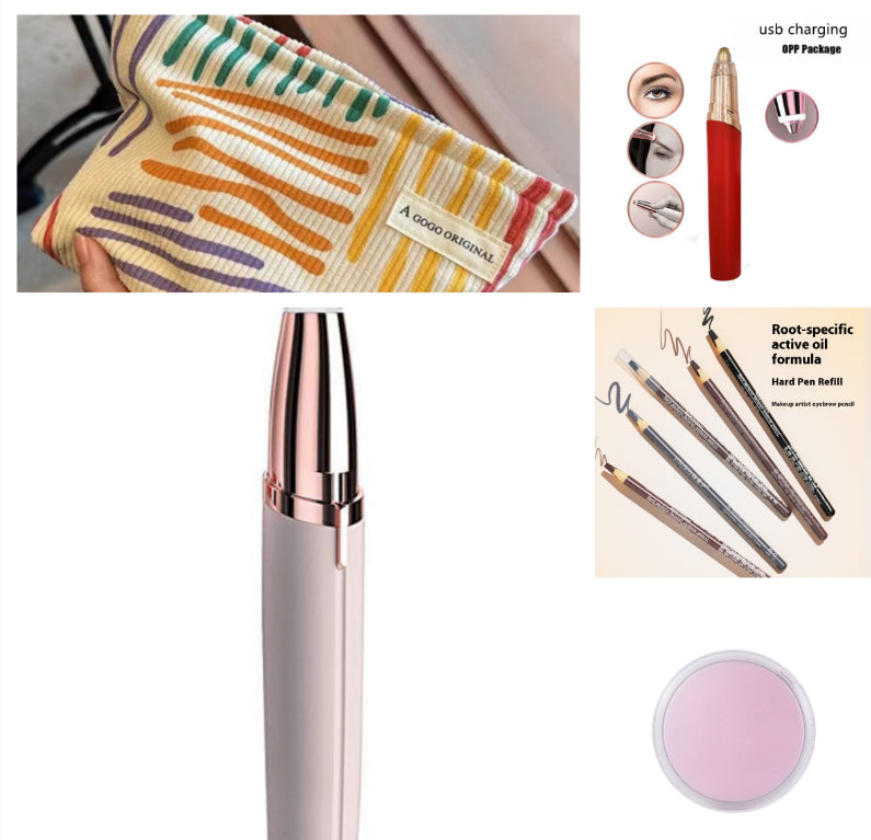 Eyebrow Epilator Maquiagem Profissional Completa Trymer Do Brwi Eye Brow Trimmer For Rasoir Visage Femme Make Up Eye Brow Shaper