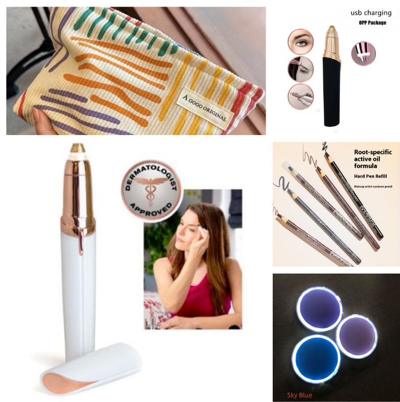 Eyebrow Epilator Maquiagem Profissional Completa Trymer Do Brwi Eye Brow Trimmer For Rasoir Visage Femme Make Up Eye Brow Shaper