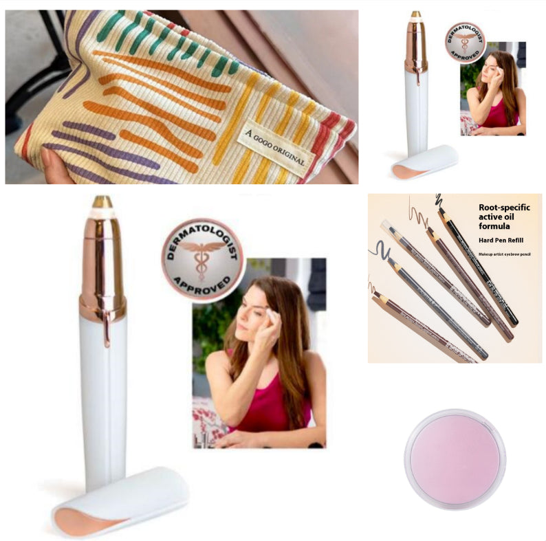 Eyebrow Epilator Maquiagem Profissional Completa Trymer Do Brwi Eye Brow Trimmer For Rasoir Visage Femme Make Up Eye Brow Shaper