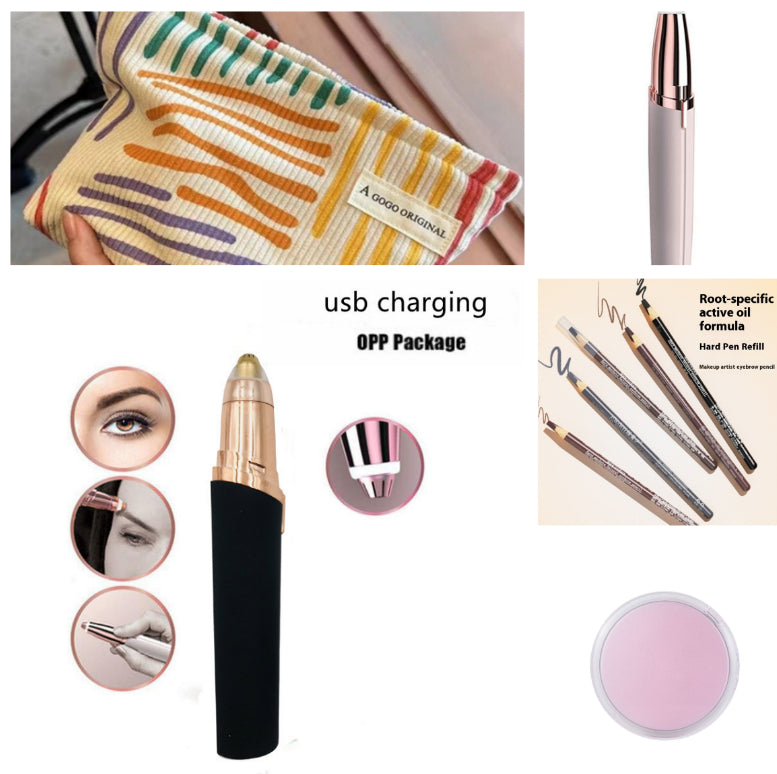 Eyebrow Epilator Maquiagem Profissional Completa Trymer Do Brwi Eye Brow Trimmer For Rasoir Visage Femme Make Up Eye Brow Shaper