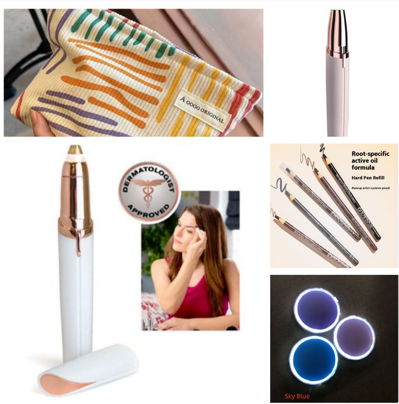 Eyebrow Epilator Maquiagem Profissional Completa Trymer Do Brwi Eye Brow Trimmer For Rasoir Visage Femme Make Up Eye Brow Shaper