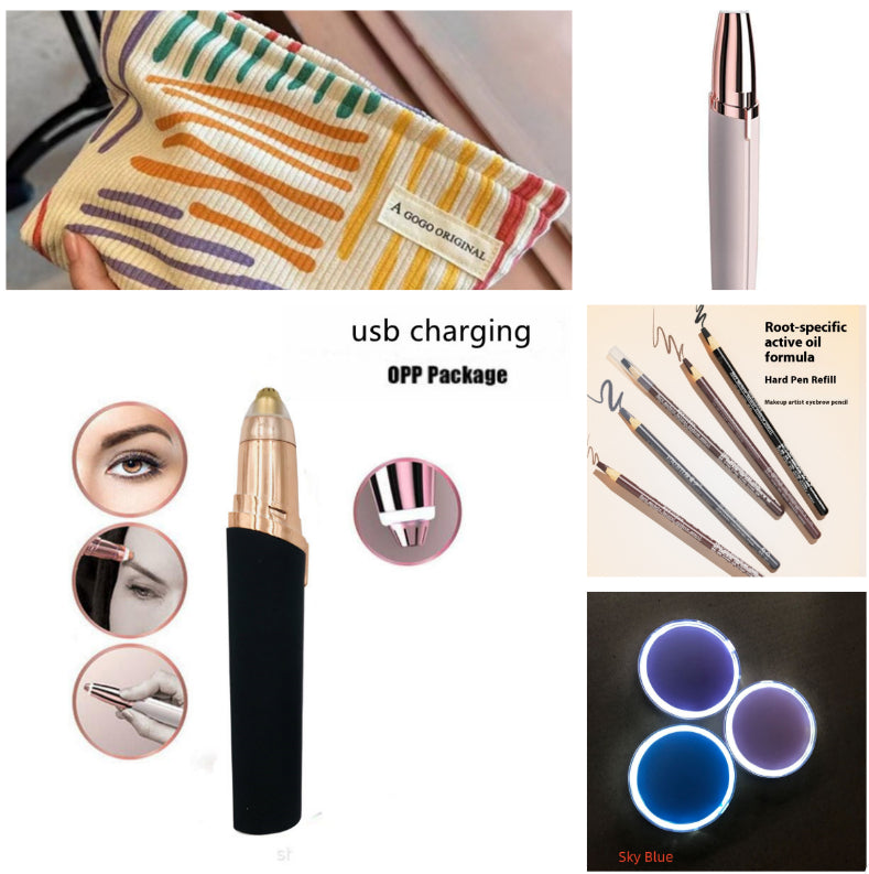 Eyebrow Epilator Maquiagem Profissional Completa Trymer Do Brwi Eye Brow Trimmer For Rasoir Visage Femme Make Up Eye Brow Shaper