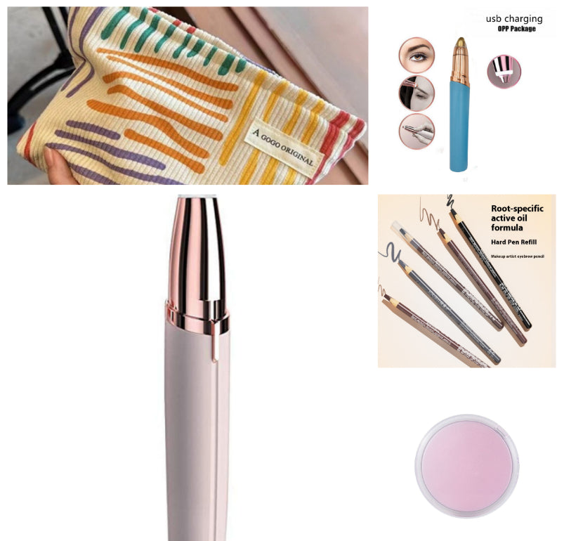 Eyebrow Epilator Maquiagem Profissional Completa Trymer Do Brwi Eye Brow Trimmer For Rasoir Visage Femme Make Up Eye Brow Shaper