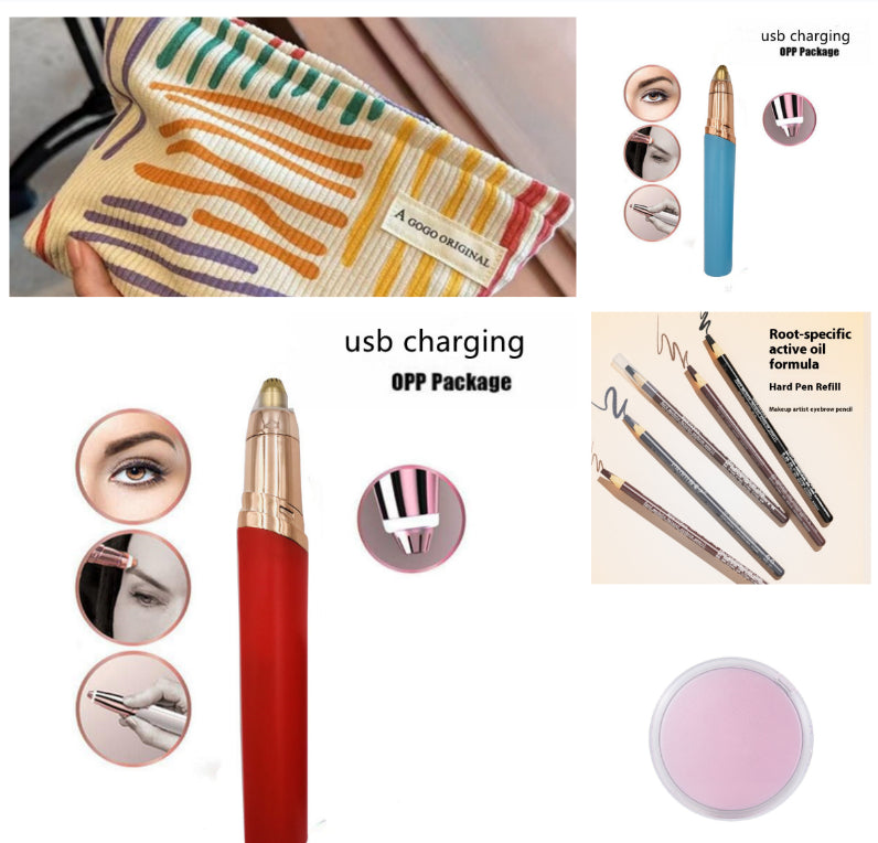 Eyebrow Epilator Maquiagem Profissional Completa Trymer Do Brwi Eye Brow Trimmer For Rasoir Visage Femme Make Up Eye Brow Shaper