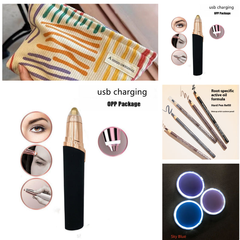 Eyebrow Epilator Maquiagem Profissional Completa Trymer Do Brwi Eye Brow Trimmer For Rasoir Visage Femme Make Up Eye Brow Shaper