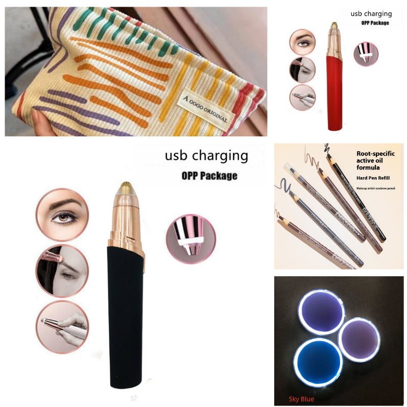 Eyebrow Epilator Maquiagem Profissional Completa Trymer Do Brwi Eye Brow Trimmer For Rasoir Visage Femme Make Up Eye Brow Shaper